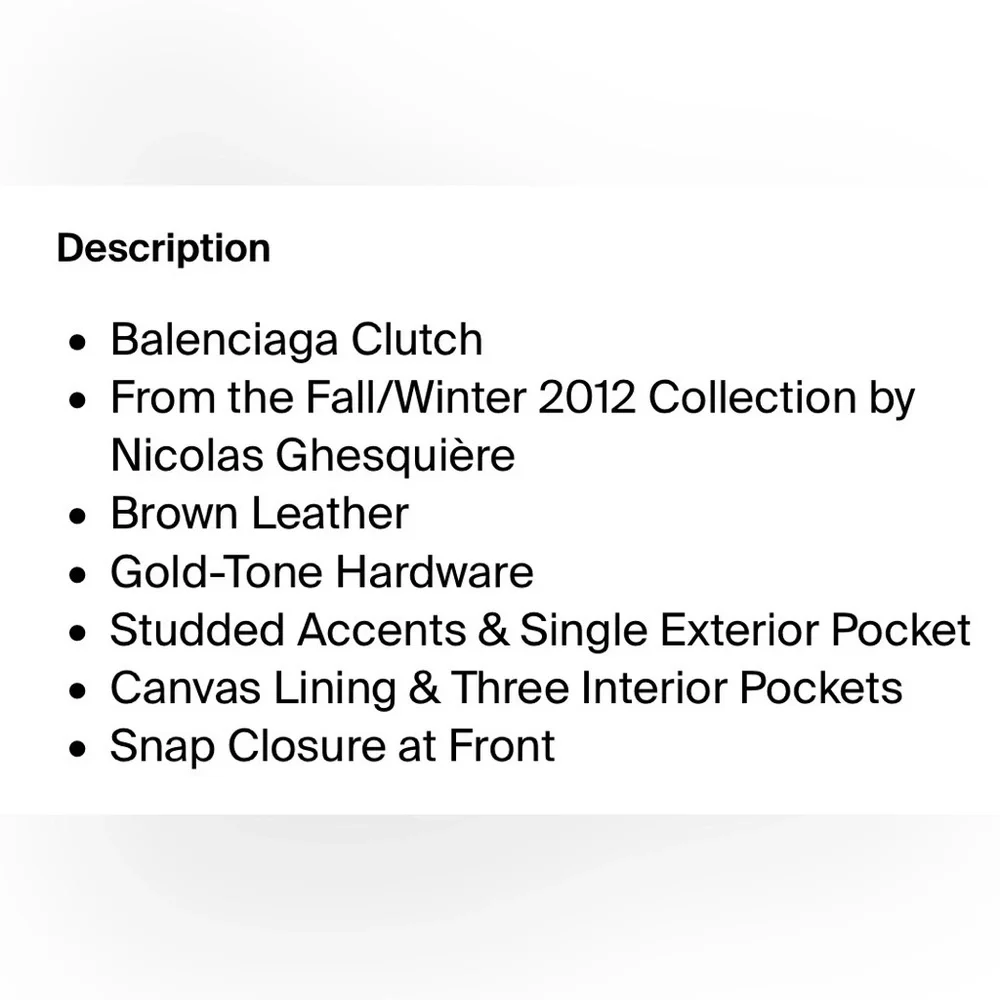 Balenciaga Brown Clutch - Picture 10 of 11